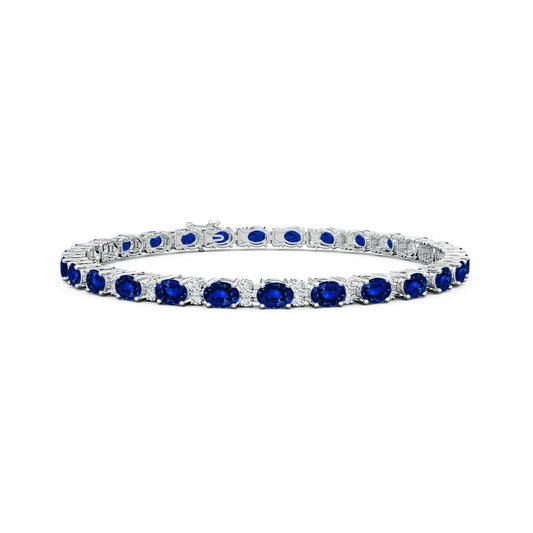 Blue Sapphire Tennis Bracelet