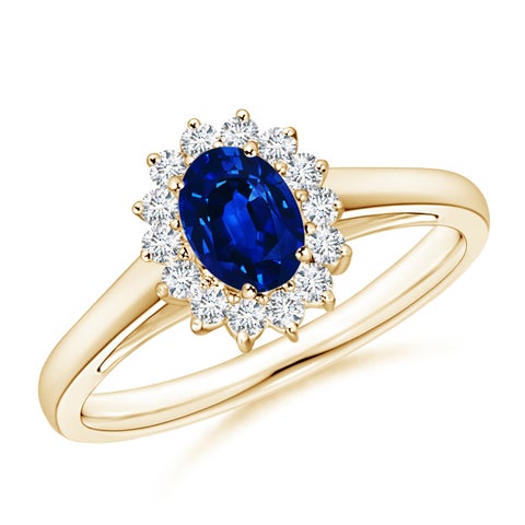 Diamond Solitaire Ring In 925 Sterling Silver