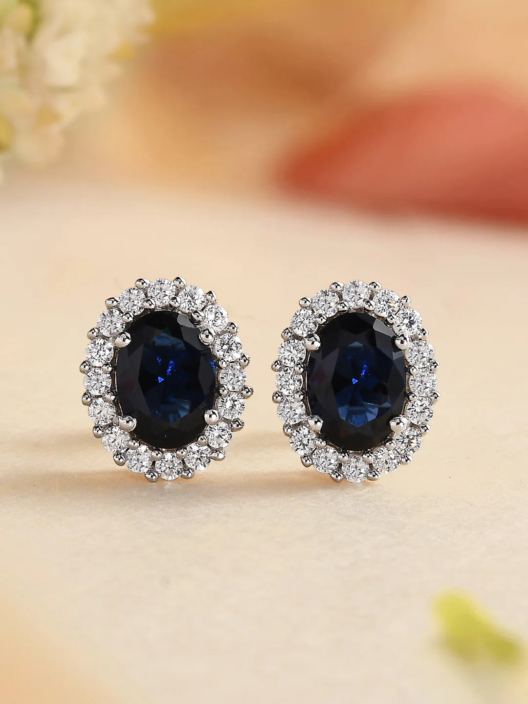 Blue Sapphire Earrings