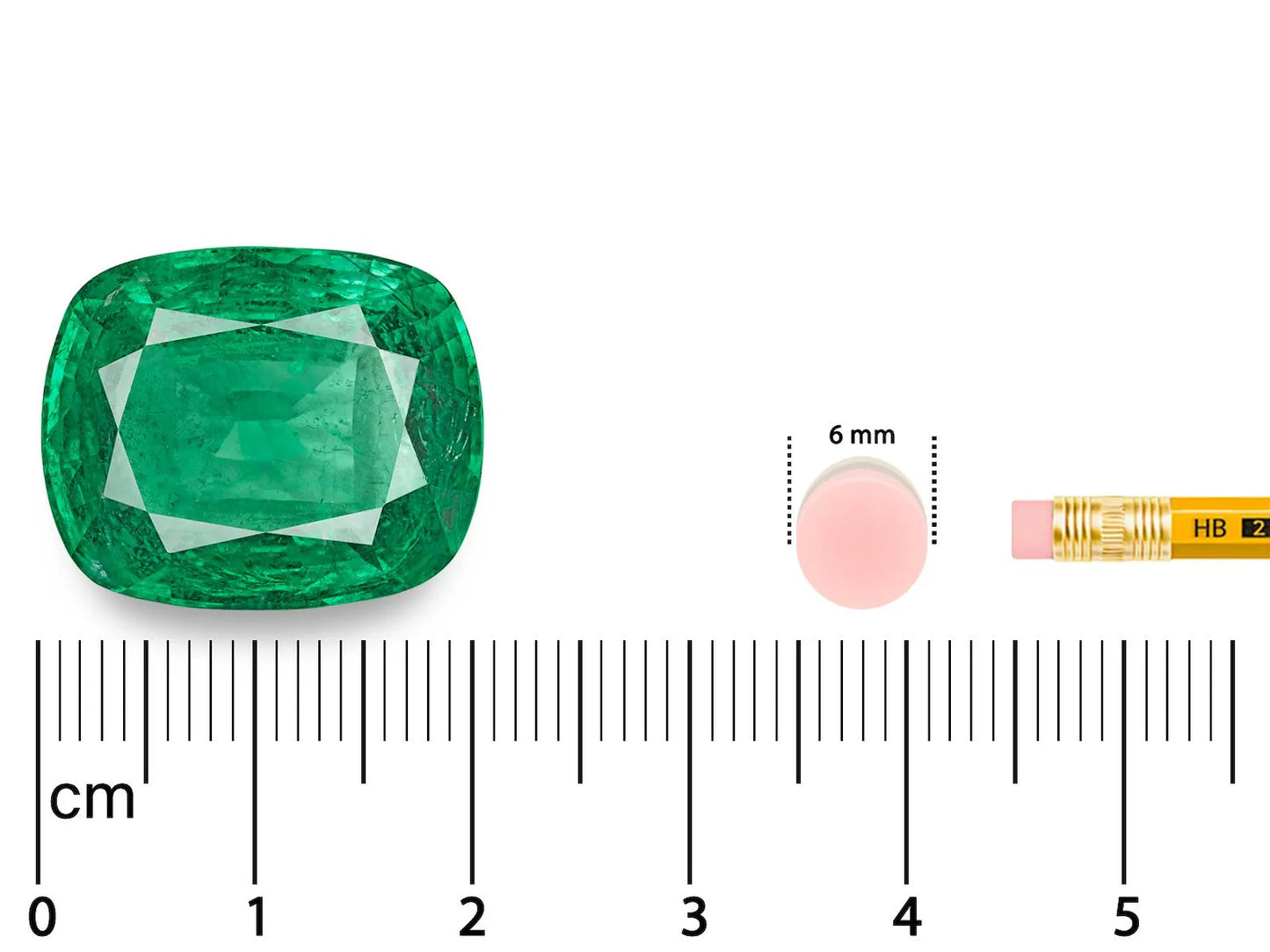 7.3 Ct Natural Emerald Gemstone Rectangular Shape