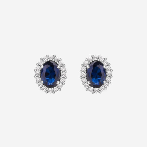 Blue Sapphire Earrings