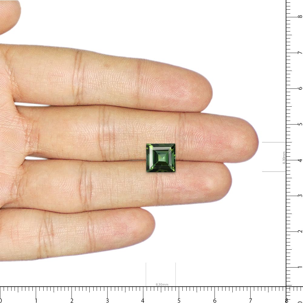 3.47Ct Natural Tourmaline Gemstone Square Shape